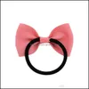 Pony Tails Holder Hair Jewelry 20 Colors Kids Girls Hairbands Clips Blank Claws Barrette Solid Children Little Accessories Drop Delivery 202