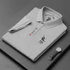 Marque de créateur de mode haut de gamme Corée du Sud 100% coton brodé polos loisirs vêtements pour hommes T-shirt à manches courtes 220524