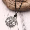 Pendant Necklaces Fashion Retro Alloy Round Star Moon Hollow Necklace For Men Women Amulet Party Leather Chain Jewelry Accessories GiftPenda