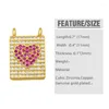 Pendant Necklaces DIY Small Brand Heart For Women Multiple Colour Jewelry CZ Components Necklace Pdta136Pendant
