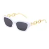 نظارة شمسية رجعية قطة صغيرة إطار عين للنساء نظارات الشمس السيدات خمر سلسلة مربعية الساق SunglassSunglassessessunsgses