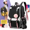 Rucksack Frauen Mädchen Schule Rucksäcke Anti Diebstahl USB Ladung Wasserdichte Bagpacktaschen Teenager Reisetasche