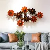 Decorative Objects & Figurines Indoor Retro And Old Style Three-dimensional Wrought Iron Wall Decoration Creative Gear Bar Hanging Decoratio