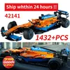 Technical 42141 McLarens Race Car Model Buiding Kit Block Selflocking Bricks MOC Toys for kids Gift Birthday 220726