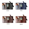 Plånböcker män vintage långa plånbok avslappnad trifold multi-slot korthållare kontant koppling väska med telefon blixtlås myntficka