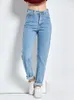 Harem vintage hoge taille vrouw vriendjes volledige mama jeans cowboy denim broek vaqueros mujer 220727