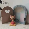 Chat souris Jerrys maison porte prise Protection couverture autocollant mural interrupteur 3D dessin animé mignon Figure Anime enfant chambre décoration cadeau 22042297z