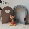 Gato mouse jerser casa porta soquete proteção capa adesivo de parede interruptor 3d dos desenhos animados bonito figura anime criança decoração do quarto presente 22042191o