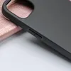 Casos de telefone fosco de TPU macio para iPhone 14 13 12 11 Pro máximo x xs xr 8 7 6 mais capa de silicone preto