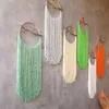 Macrame Boho tapeçaria parede pendurado estética mão-tecido algodão tassel decoração home acessórios nórdico boho decoração quarto decoração