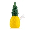 Bong in vetro narghilè a forma di ananas da 9,4 pollici con bocchino verde, percolatore a stelo diffuso, giunto femmina da 14 mm