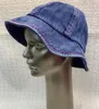 Cappelli a tesa avara Cappelli da donna a secchielli firmati da uomo in denim solido metallizzato