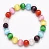 Bracelets en pierre naturelle pour femmes et filles, brins de perles faits à la main, breloque colorée, bijoux de Club de fête en plein air, 6mm, 8mm, 10mm