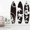 Grand ensemble de 3 planche de surf autocollant mural chambre salon été plage planche de surf sport sticker mural chambre d'enfant chambre d'enfant vinyle T200601