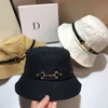 New Bucket Hats For Women Autumn Ladies Fisherman Hat Sun Protection Belt Buckle Foldable Small Basin Hat Outdoor Cloth Cap Y220406