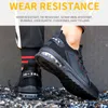 Sapatos de trabalho de segurança com tênis indestrutíveis de dedo do dedo de aço para homens Botas de construção de ferro tênis de ferro 220728