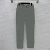 Дизайнерские женские брюки Джинсы полные жаккардовые буквы джинсовые брюки высококачественные модные леди длинные брюки