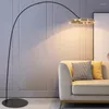 Lampade da terra Anello postmoderno Lampada a led Designer Pesca creativa per soggiorno Camera da letto Luci da pranzo IlluminazionePavimento