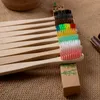 7 цветов голова бамбуковой зубной щетки натуральная необработанная ручка радужная красочная зубная щетка мягкая щетина экологическая инвентаризация оптом