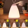 Nachtlichten draagbare LED -licht lantaarn met draadloze snelle lader touch Remote Control dimable bedlamp voor kinderen baby cadeauacht