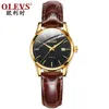 2021 New Olevs 브랜드 남성과 여성 커플 이중 달력 New Quartz Watch