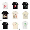 17 kleuren Designer Summer Men Women T Shirts Letter Gedrukte Casual Mens T -shirt Top Kwaliteit Man Fashion Tees Streetwear Apparel