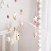 Bébé En Bois Éléphant Lit Hochets Hochet Cloche Mobile Activité Jouer Gym Jouets Pour 0-12 Mois Panier Accessoires Crochet 220428