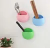 Toothbrush Holder Bathroom Storage Holders Toothpaste Wall Mount Holder Sucker Suction Organizer Cup Rack Office Racks Container SN4618