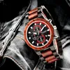 Avanadores de punho 2022 Relogio Masculino Wooden Watch Men Top elegante Hands Luminous Watches Militares em Box Relloj Hombre