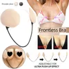 Sommer Thin Gather Nipple Patch Unterwäsche Zubehör Deep Plunge Bra Kit Pushup Frontless BH Rückenfrei und trägerlos 2207181786335