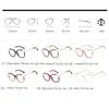 Mode solglasögon ramar 2022 Transparenta glasögon Kvinnor Spectacle Metal Frame Computer Optical Eyewear