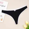 6 pcs/party Cotton Women Thong Low Waist Briefs Female Briefs Underwear Comfortable Intimates G-string Large Size 3XL 4XL L220801