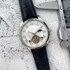 2022 Nuevos relojes de lujo para hombres Tourbillon cuatro puntadas automáticas relojes mecánicos de alta calidad Fase de la marca europea de la luna leathe3581575