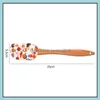 Ferramentas de pastelaria de cozimento Bakeware Kitchen Dining Bar Garden Home Christmas Cake Wooden Handled Kitchen Fondant Spata Si Dhuto