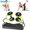 Sport Core Double AB Roller Wheel Fitness Abdominal Oefeningen apparatuur taille afslank trainer thuis gym264h