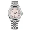 Hoogwaardig Aziatisch horloge 2813 Sport Automatic Ladies Datejust 31 mm roze parelmoer wijzerplaat m178344-0018 polshorloge Diamond Bezel luxe roestvrijstalen horloges