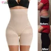 Femmes Body Shaper Firm Tummy Control Shorts Sous Jupes Taille Haute Façonnant Culotte Minceur Sous-Vêtements Taille Cincher Shapewear 220702