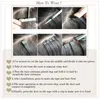 ZURIA Straight Hair Mini Tape In Human Extensions Invisible Skin Weft Adhesive Mixed color 12quot16quot20quot 100 Natural R4200568