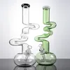 Unika stora vattenpipa glas bong höga glas vattenrör 18 mm kvinnlig fog med skål diffus downstem bäger bongs 5mm thinck olje dabb riggar