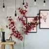 Flores decorativas grinaldas PCs de orquídeas artificiais de oncidium adequadas para a sala de casamento da sala de estar em casa, simulação de decoração de fluxo seco