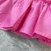 Girl's Dresses High-end Custom Summer Girls Dress Splicing Fake Two Comfortable Fashionable And Simple StyleGirl's