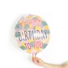 22inch 4D 생일 축하 호일 풍선 골드 글로벌 키즈 파티 장식 웨딩 장식 베이비 샤워 성인 용품