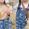 Milancel Spring Kids Clothing милая собака для девочек джинсы джинсы для девочек штаны корейские повседневные детские брюки 220512