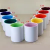 Canecas de bebidas em branco Sublimação Cores de caneca cerâmica Manipula a cor dentro dos espaços em branco Copo DIY Transferência de calor Impressão de impressão de água ZC1154