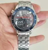 Vvs Made Classic Styles 007 Men de bracelet Men de 42 mm Cénal gris Sapphire Ceramic Cal.8800 Mouvement Auto Date automatique acier raffiné Top Quality Mechanical Automatic Men's Watches