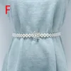 Bälten mångsidig midjebälte Pearl Diamond Flower Chain Dress Women Wedding Designer Female Beltbels2880990