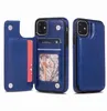 PU Leather Phone Cases for iPhone 13 12 11 Pro Max Wallet Case XR Xs SE Back Cover Kickstand Card Bag