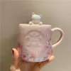 Caneca de flor de cereja de cerejeira rosa de starbucks