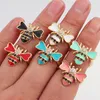 Wedding Rings Fashion Colorful Enamal Bee For Women Animal Band Candy Color Stack Stacking Ring Friend Girl Party Daily Jewelry GiftWedding