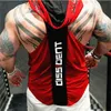 Men Tank Tops Gyms Clothing Fitness Sleeveless hoodies Vests Cotton Singlets Muscle Men Joggers vest Bodybuilding Clothing 220531